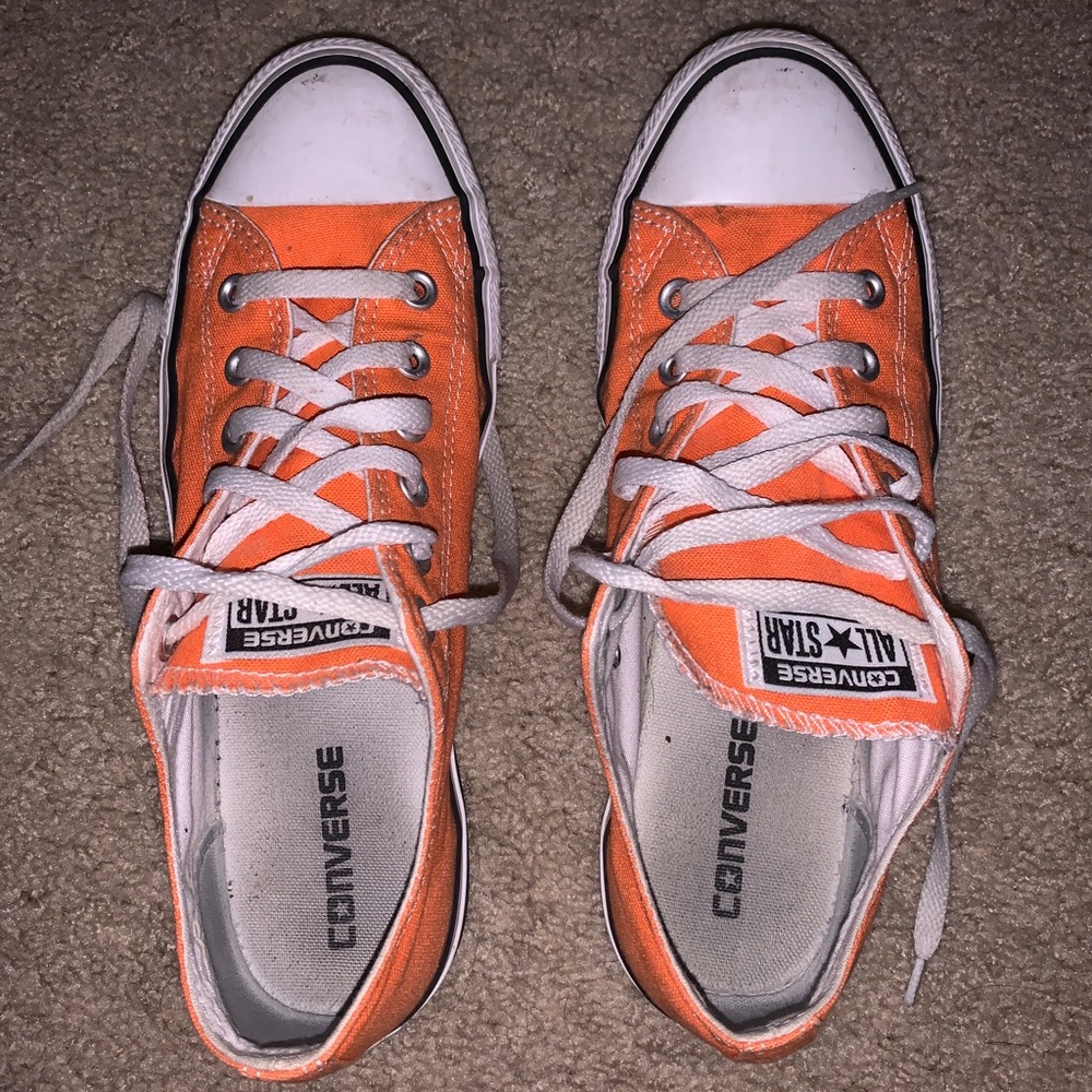 Orange Converse